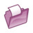 Folder violet open